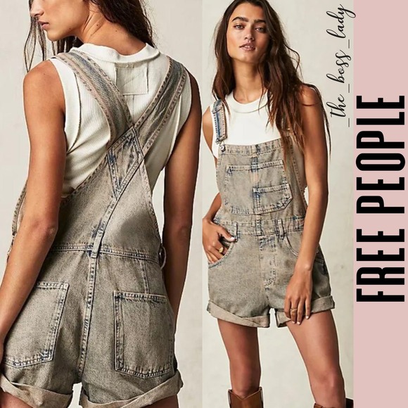 Free People Pants - Free People romper Large  jumpsuit one-piece shortalls overalls onesie